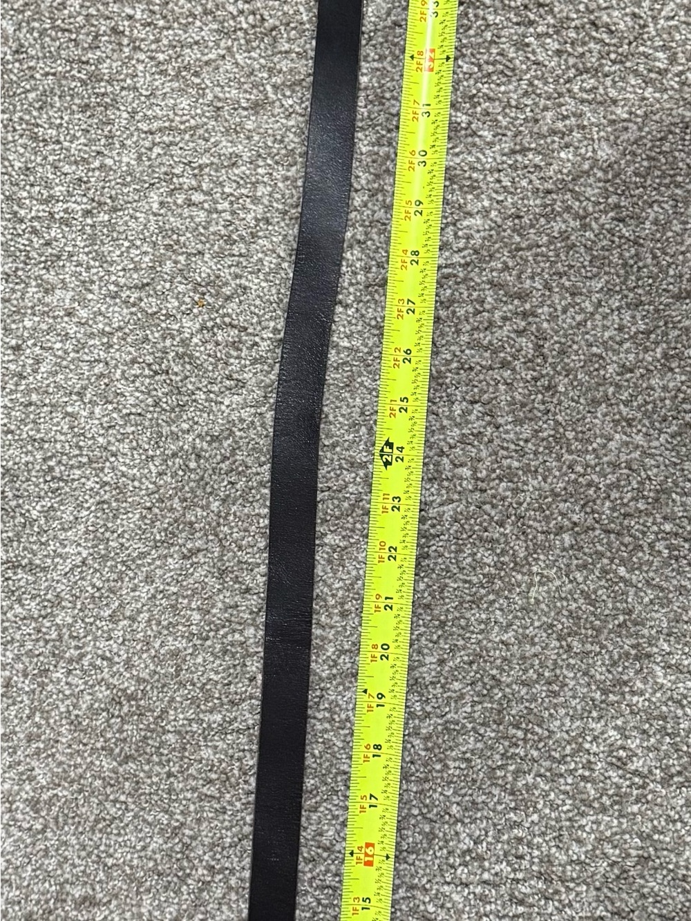 GAP Black Leather Belt with Silver Buckle